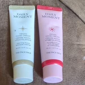 Daily Moment Vegan Hand Cream Set - Pink and Cream